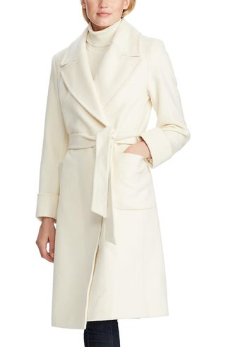 Ralph Lauren + Wool Blend Wrap Coat