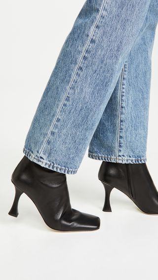 Proenza Schouler + Square Toe Ankle Boots