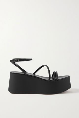 Gianvito Rossi + 80 Leather Platform Sandals