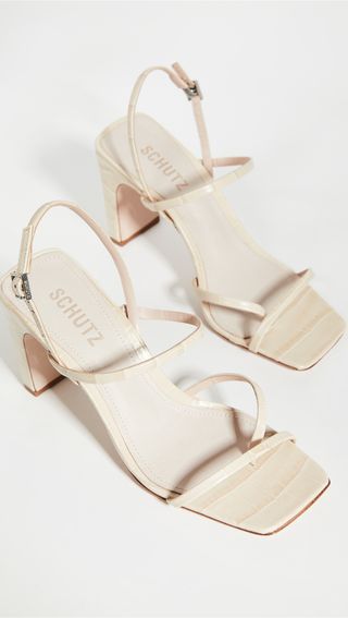 Schutz + Amaia High Block Sandals