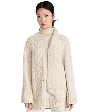 Ganni + Cable Knit Sweater