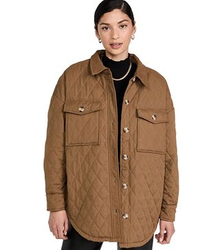 Good American + Quilted Sherpa Shacket