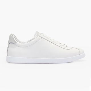 Paige + Amy White Leather Sneaker