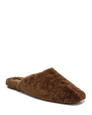 Vince + Caela Curly Shearling Flat Slippers
