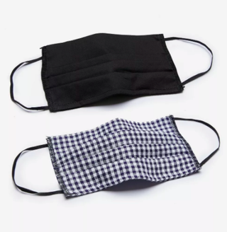 Dorothy Perkins + Gingham and Black 2 Pack Reusable Face Coverings