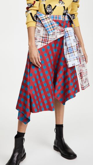 Marques'Almeida + Patchwork Sleeve Skirt