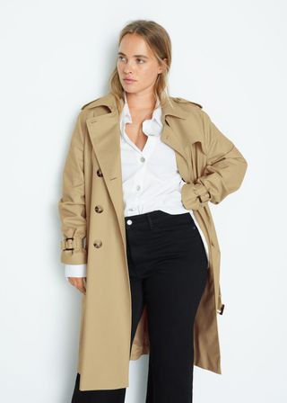 Violeta by Mango + Double Breasted Trench