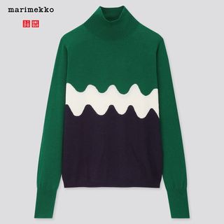Uniqlo + x Marimekko Merino-Blend High Neck Long-Sleeve Sweater