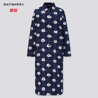 Uniqlo + x Marimekko Flannel Long-Sleeve Dress