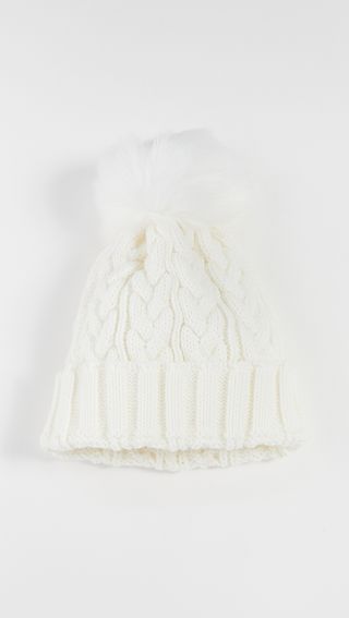 Adrienne Landau + Cable Knit Beanie