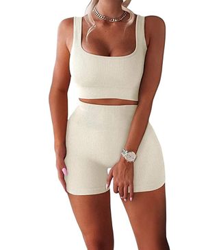 Twfrhc + Workout Sets Ribbed Tank 2 Piece