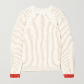 Chloé + Ribbed Wool-Blend Sweater
