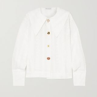 Rejina Pyo + Elliot Broderie Anglaise Cotton Shirt