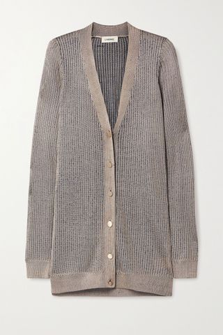 L'Agence + Millie Ribbed-Knit Cardigan