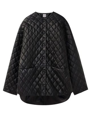 Totême + Quilted Leather Jacket