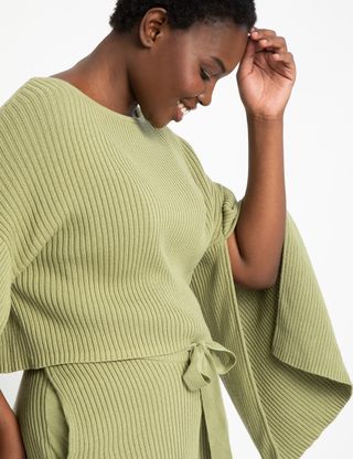 Eloquii + Slit Sleeve Sweater