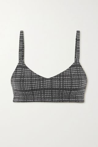 Leset + Stili Prince of Wales Checked Woven Bralette
