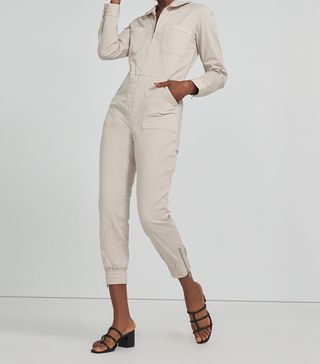 J Brand + Arkin Long-Sleeve Playsuit