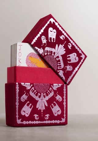 L'Objet + + Haas Brothers Velvet Box and Jumbo Playing Cards