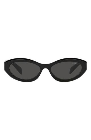 Prada + 55mm Irregular Sunglasses