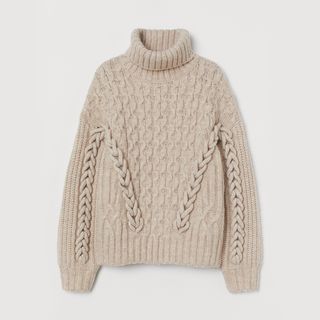 H&M + Cable-Knit Turtleneck Sweater