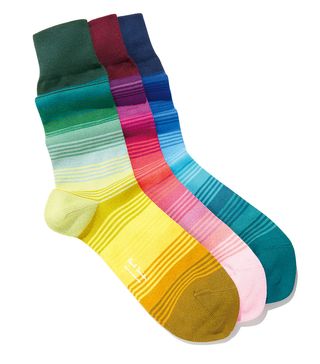 Paul Smith + Exclusive Ruben 3-Pack Gradient Stripe Socks