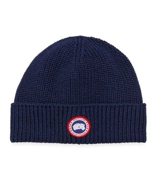 Canada Goose + Men's Arctic Rib-Knit Wool Beanie Hat