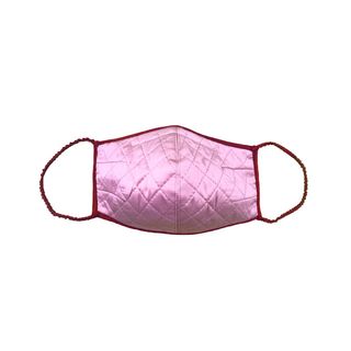 Markarian + Phoenix Pink and Red Quilted Silk Mask