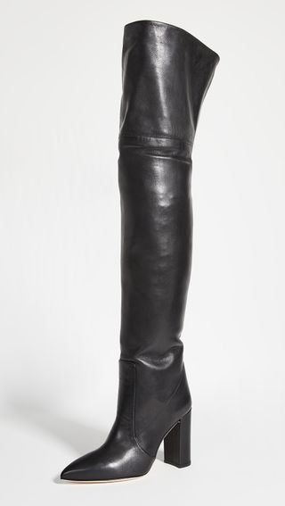 Paris Texas + Calf Leather Over the Knee Boots