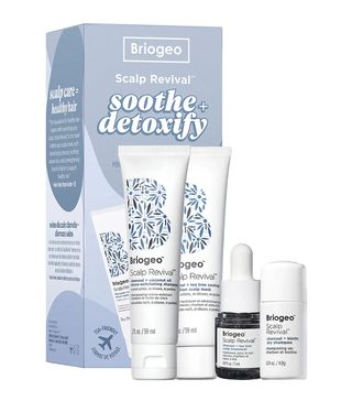 Briogeo + Scalp Revival Soothe + Detoxify Travel Set for Dry Itchy, Oily Scalp