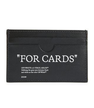 Off-White + Quote Bookish Leather Card Case