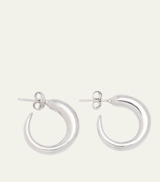 Khiry + Tiny Khartoum Hoop Earrings in Nude Polished Sterling Silver