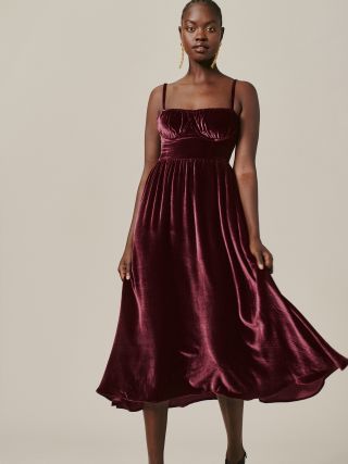 Reformation + Inessa Velvet Dress