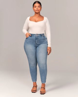 Abercrombie + Curve Love High Rise Super Skinny Ankle Jean