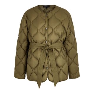 Rag & Bone + Rudy Olive Quilted Shell Jacket