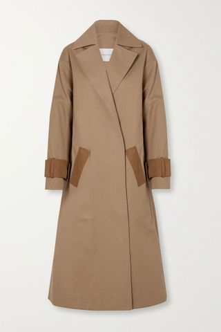 King & Tuckfield + Two-Tone Cotton-Drill Trench Coat