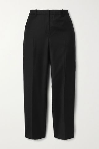 Theory + Treeca Cropped Wool-Twill Tapered Pants