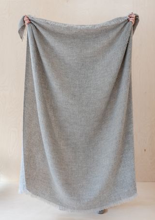 Tartan Blanket Company + Alpaca Blanket in Light Grey Melange