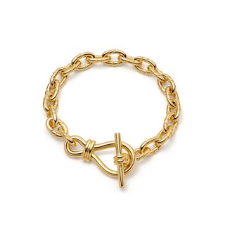 Missoma + Gold Twisted Link T-Bar Chain Bracelet