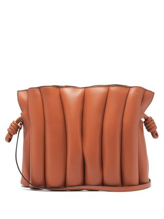 Loewe + Flamenco Ondas Leather Cross-Body Bag