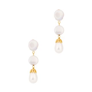 Daphine + Kate 18kt Gold-Plated Drop Earrings