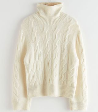 & Other Stories + Oversized Alpaca Blend Turtleneck Knit Sweater