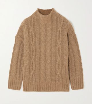 Vince + Cable-Knit Turtleneck Sweater