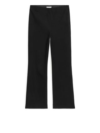 Arket + Cropped Cotton Stretch Trousers