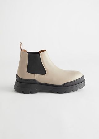 
Other Stories + Chunky Leather Chelsea Boots