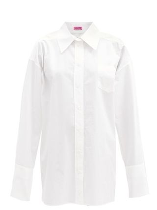 Gauge81 + Chania Oversized Cotton-Poplin Shirt Dress