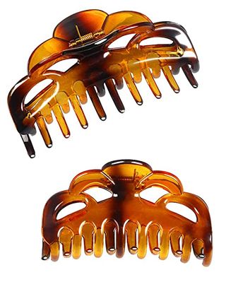 Accglory + Tortoise Shell Brown Hair Clips (set of 2)