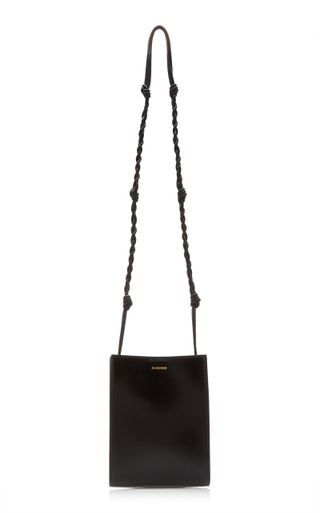 Jil Sander + Small Tangle Leather Crossbody Bag