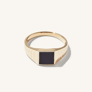 Mejuri + Black Onyx Square Signet Ring