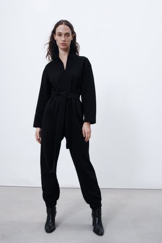 Zara + Zippered Jumpsuit